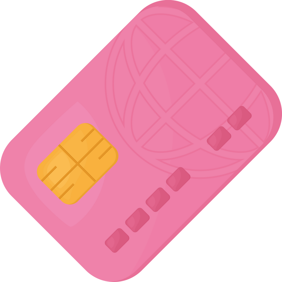 pink credit card